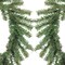 10" Unlit Mini Pine Artificial Christmas Wreath Small Holiday Greenery Decoration
